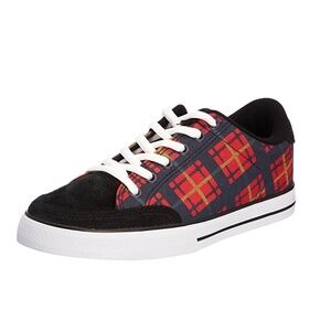 C1rca 50 W Red Plaid Skater Skateboard Sneaker 5.5